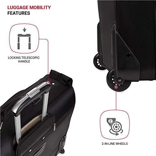 SwissGear Premium Rolling Garment Bag, With Hanging Feature - SwissGear Premium Rolling Garment Bag, With Hanging Feature - Travelking