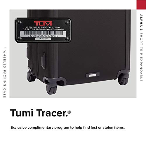 TUMI Alpha 3 Short Trip Expandable 4 Wheeled Packing Case Black - TUMI Alpha 3 Short Trip Expandable 4 Wheeled Packing Case Black - Travelking