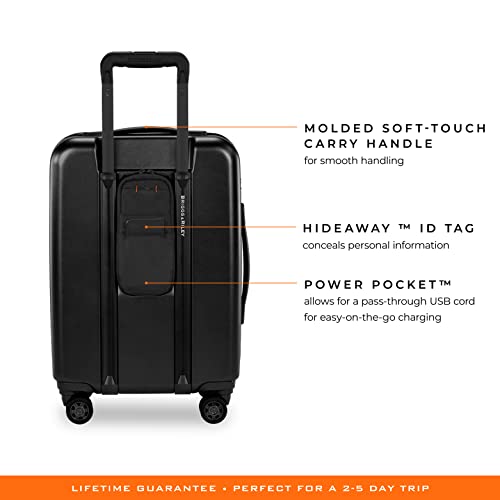 Briggs & Riley Sympatico Hardside International Spinner Luggage, Matte Black - Briggs & Riley Sympatico Hardside International Spinner Luggage, Matte Black - Travelking