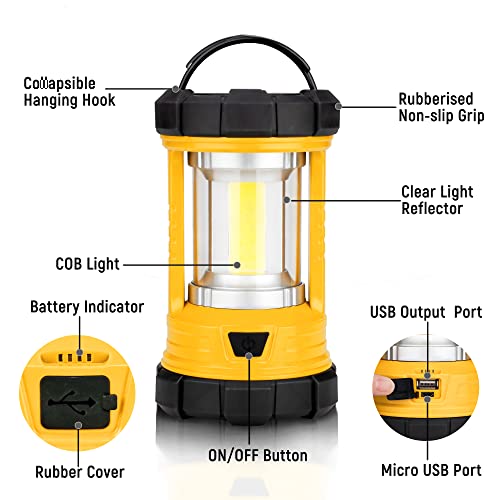 Rechargeable Camping Lantern, 3000LM 5 Light Modes Camping Light - Rechargeable Camping Lantern, 3000LM 5 Light Modes Camping Light - Travelking