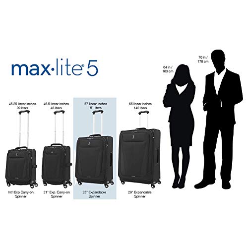 Travelpro Maxlite 5 Softside Expandable Luggage with 4 Spinner - Travelpro Maxlite 5 Softside Expandable Luggage with 4 Spinner - Travelking