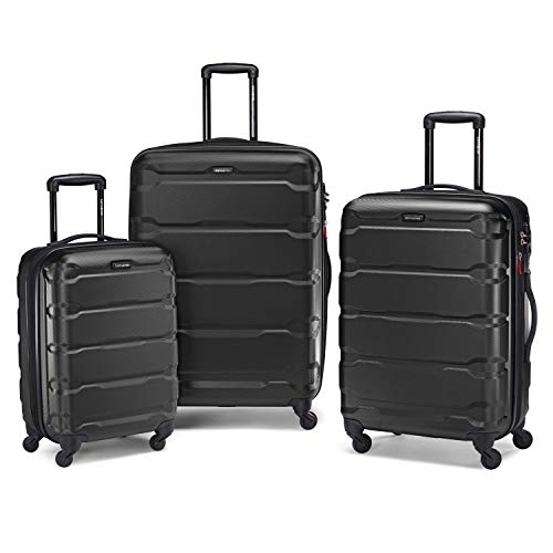 Samsonite Omni PC Hardside Expandable Luggage, 3-Piece, Black - Samsonite Omni PC Hardside Expandable Luggage, 3-Piece, Black - Travelking