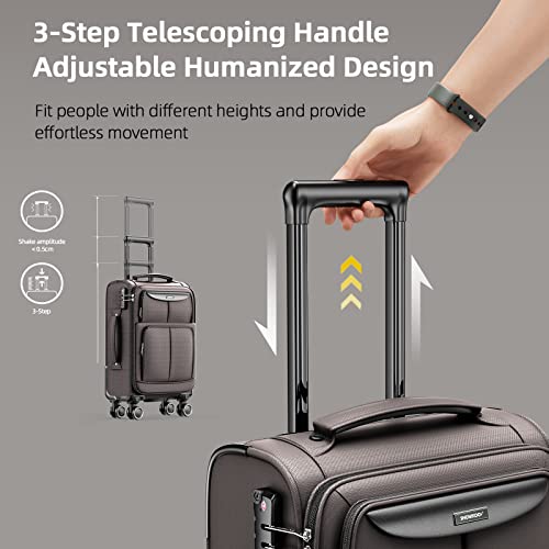 SHOWKOO Luggage Sets 3 Piece Softside Expandable Lightweight - SHOWKOO Luggage Sets 3 Piece Softside Expandable Lightweight - Travelking