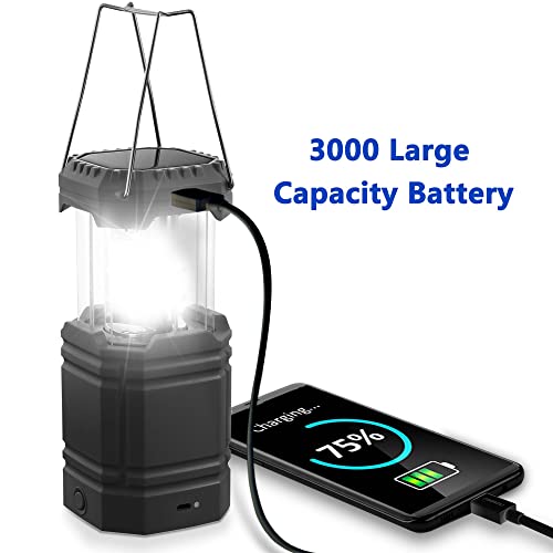 3000 Large Capacity Hand Crank Solar Camping Lantern - 3000 Large Capacity Hand Crank Solar Camping Lantern - Travelking