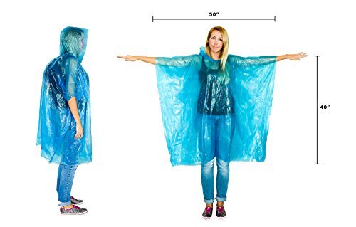 20 Pack Family Rain Ponchos | Disposable Emergency Ponchos | Travel | Hiking - 20 Pack Family Rain Ponchos | Disposable Emergency Ponchos | Travel | Hiking - Travelking