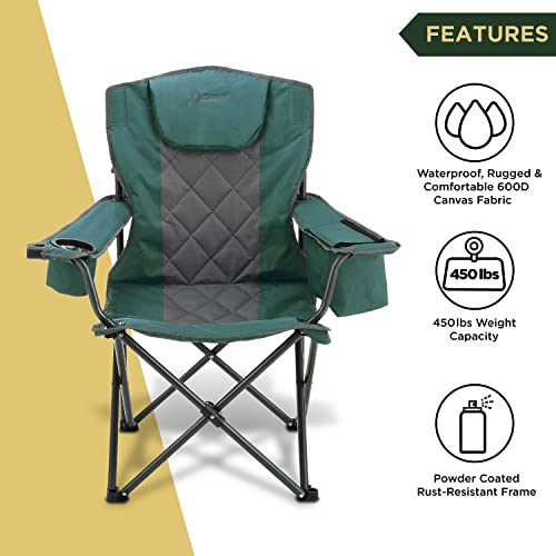 ARROWHEAD OUTDOOR Portable Folding Camping Quad Chair w/ 6-Can Cooler - ARROWHEAD OUTDOOR Portable Folding Camping Quad Chair w/ 6-Can Cooler - Travelking