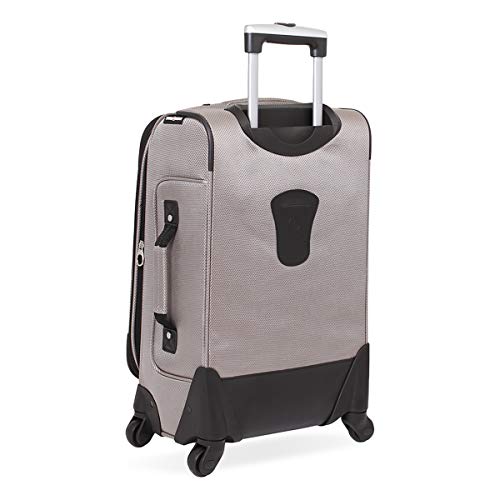 SwissGear Sion Softside Expandable Roller Luggage, Pewter, Carry-On 21-Inch - SwissGear Sion Softside Expandable Roller Luggage, Pewter, Carry-On 21-Inch - Travelking