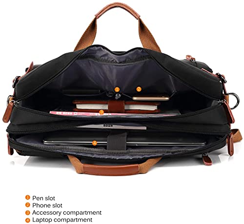 Convertible Backpack Messenger Bag - Shoulder Laptop Case - Convertible Backpack Messenger Bag - Shoulder Laptop Case - Travelking