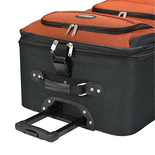 Travel Select Amsterdam Expandable Rolling Upright Luggage, Orange, 8-Piece Set - Travel Select Amsterdam Expandable Rolling Upright Luggage, Orange, 8-Piece Set - Travelking