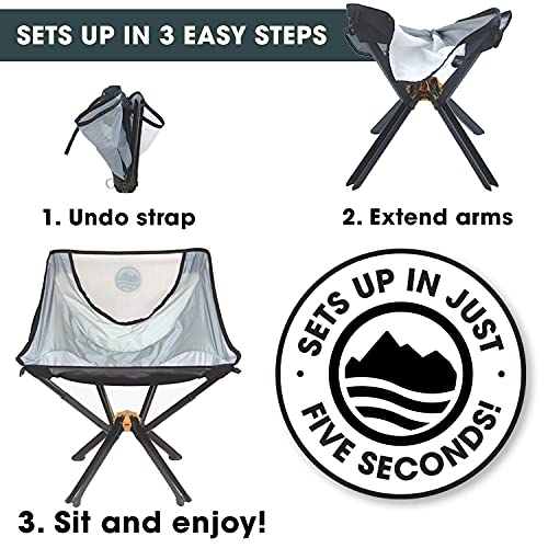 Camping Chairs, Sets up in 5 Seconds | Supports 300lbs | Aircraft Grade Aluminum - Camping Chairs, Sets up in 5 Seconds | Supports 300lbs | Aircraft Grade Aluminum - Travelking