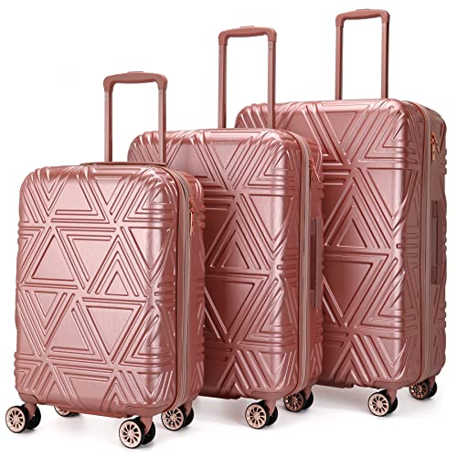 Badgley Mischka Modern trolley Contour 3 Piece Expandable Spinner - Badgley Mischka Modern trolley Contour 3 Piece Expandable Spinner - Travelking