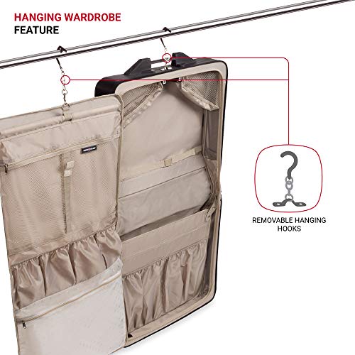 SwissGear Premium Rolling Garment Bag, With Hanging Feature - SwissGear Premium Rolling Garment Bag, With Hanging Feature - Travelking