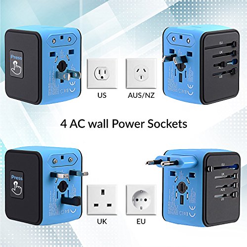 Unidapt Universal Travel Adapter, International Plug Adapter - Unidapt Universal Travel Adapter, International Plug Adapter - Travelking