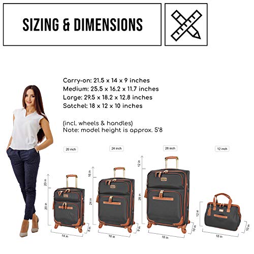 Steve Madden Designer Luggage Collection - Expandable 28 Inch Softside - Steve Madden Designer Luggage Collection - Expandable 28 Inch Softside - Travelking