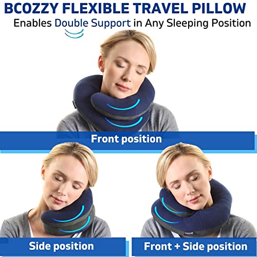 BCOZZY Navy Travel Pillow - Ergonomic and Portable Neck Support Pillow - BCOZZY Navy Travel Pillow - Ergonomic and Portable Neck Support Pillow - Travelking