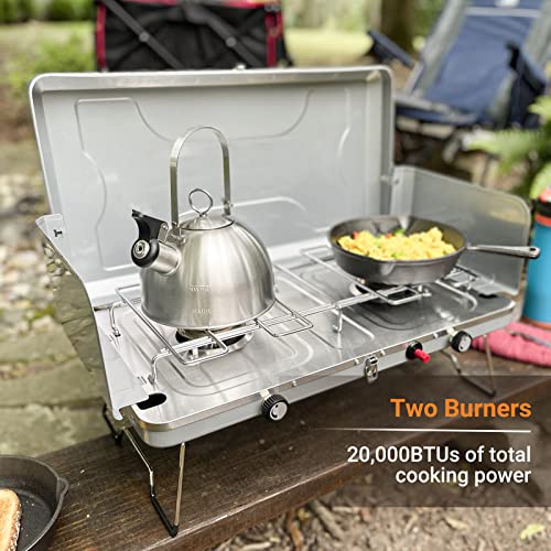 Coastrail Outdoor propane camping stove, 20,000 BTUs - Coastrail Outdoor propane camping stove, 20,000 BTUs - Travelking