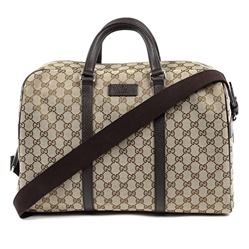 Gucci Duffle Brown Signature Guccissima Large Canvas Leather Travel - Gucci Duffle Brown Signature Guccissima Large Canvas Leather Travel - Travelking