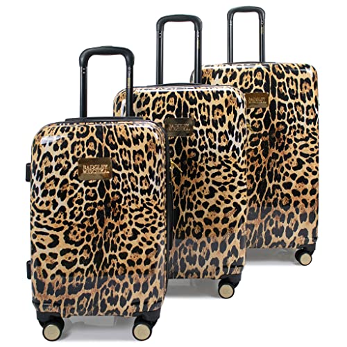 Badgley Mischka Leopard 3 Piece Expandable Luggage Set - Badgley Mischka Leopard 3 Piece Expandable Luggage Set - Travelking