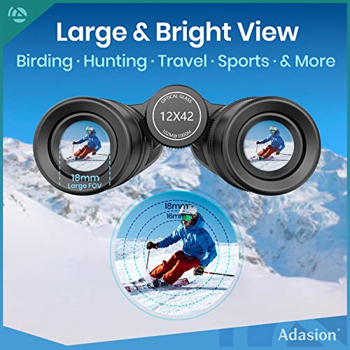 Adasion 12x42 High Definition Binoculars for Adults - Adasion 12x42 High Definition Binoculars for Adults - Travelking