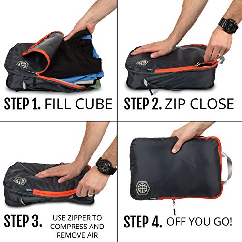 Compression Packing Cubes for Travel-Luggage and Backpack - Compression Packing Cubes for Travel-Luggage and Backpack - Travelking