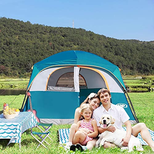 UNP Tents for Camping 6 Person Waterproof Windproof Easy Setup - UNP Tents for Camping 6 Person Waterproof Windproof Easy Setup - Travelking