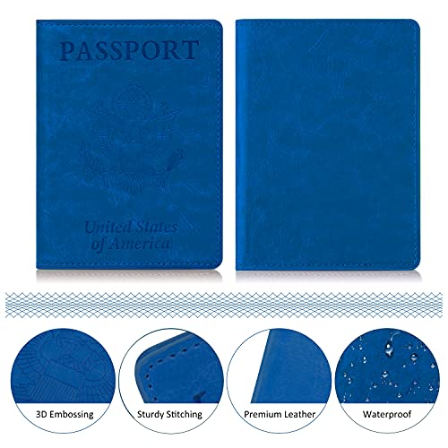 Passport and Vaccine Card Holder Combo - 3D Embossed - Passport and Vaccine Card Holder Combo - 3D Embossed - Travelking