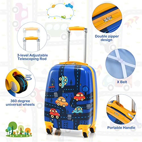 Kids carry on online luggage set with wheels