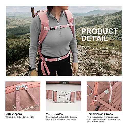 MOUNTAINTOP 40L Hiking Backpack for Women Outdoor Backpack - MOUNTAINTOP 40L Hiking Backpack for Women Outdoor Backpack - Travelking