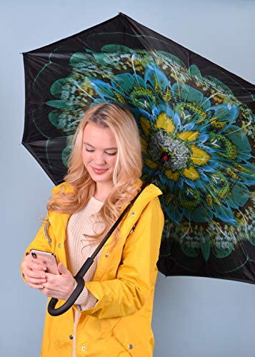 Peacock Double Layer Inverted Umbrellas - Reverse Folding - Peacock Double Layer Inverted Umbrellas - Reverse Folding - Travelking