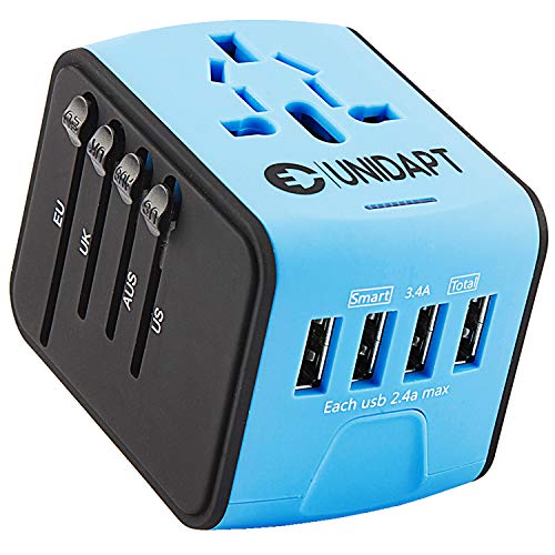 Unidapt Universal Travel Adapter, International Plug Adapter - Unidapt Universal Travel Adapter, International Plug Adapter - Travelking