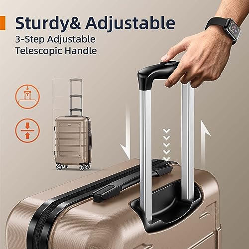 SHOWKOO Luggage Sets Expandable PC+ABS Durable Set, 3 PC. - SHOWKOO Luggage Sets Expandable PC+ABS Durable Set, 3 PC. - Travelking