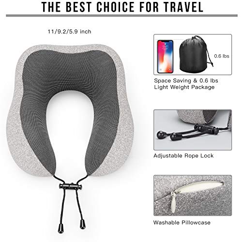 MLVOC Travel Pillow 100% Pure Memory Foam - MLVOC Travel Pillow 100% Pure Memory Foam - Travelking