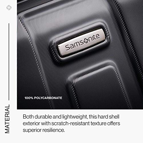 Samsonite Centric Hardside Expandable Luggage with Spinner Wheels, Black - Samsonite Centric Hardside Expandable Luggage with Spinner Wheels, Black - Travelking