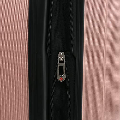 Travelers Club Midtown Hardside 4-Piece Luggage Travel Set, Rose Gold - Travelers Club Midtown Hardside 4-Piece Luggage Travel Set, Rose Gold - Travelking