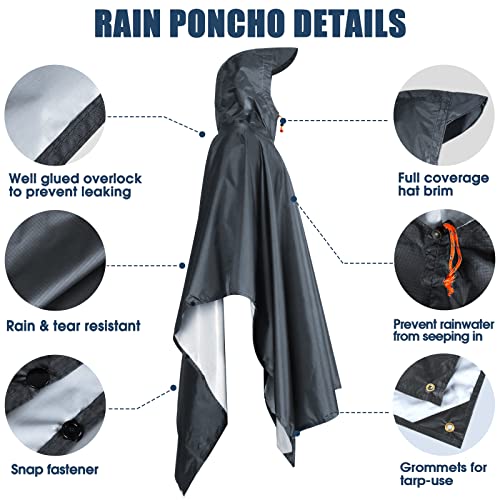 Reusable Lightweight  Waterproof Poncho - Hiking - Travel - Camping - Reusable Lightweight  Waterproof Poncho - Hiking - Travel - Camping - Travelking