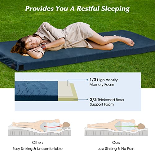 Safstar Memory Foam Camping Mattress, Roll Up Travel Mattress - Safstar Memory Foam Camping Mattress, Roll Up Travel Mattress - Travelking