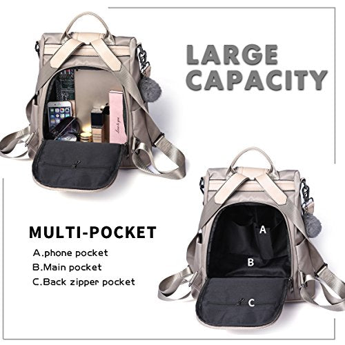 Women's Backpack Waterproof Nylon Anti-theft Rucksack Shoulder Bag - Women's Backpack Waterproof Nylon Anti-theft Rucksack Shoulder Bag - Travelking