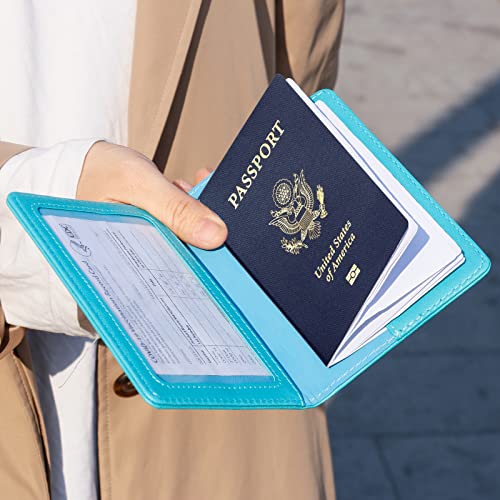 TIGARI Teal Passport and Vaccine Card Holder - Secure Travel Essentials - TIGARI Teal Passport and Vaccine Card Holder - Secure Travel Essentials - Travelking