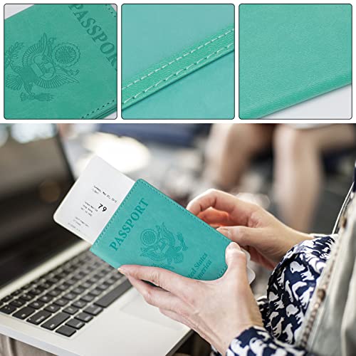 TIGARI Teal Passport and Vaccine Card Holder - Secure Travel Essentials - TIGARI Teal Passport and Vaccine Card Holder - Secure Travel Essentials - Travelking