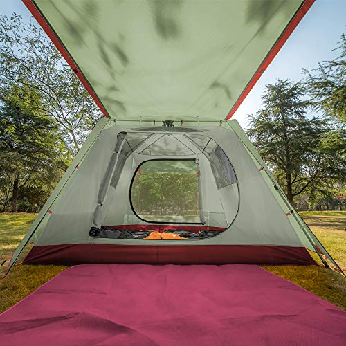 KAZOO Large Camping Easy Set Up Tent 4 Person Waterproof - KAZOO Large Camping Easy Set Up Tent 4 Person Waterproof - Travelking