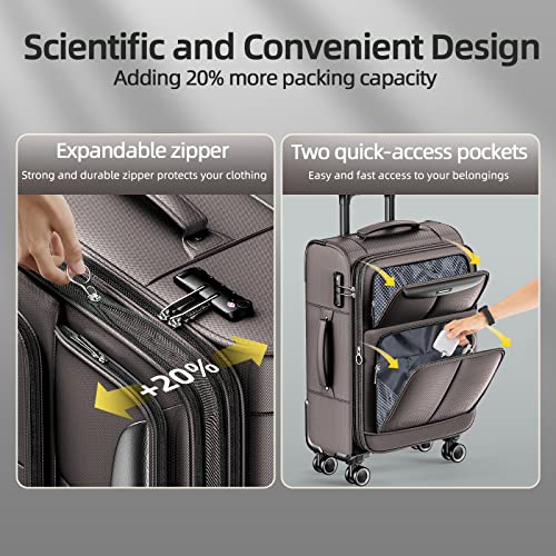 SHOWKOO Luggage Sets 3 Piece Softside Expandable Lightweight - SHOWKOO Luggage Sets 3 Piece Softside Expandable Lightweight - Travelking