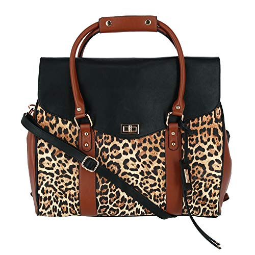 Badgley Mischka Leopard Weekender Tote Travel Bag, Leopard - Badgley Mischka Leopard Weekender Tote Travel Bag, Leopard - Travelking