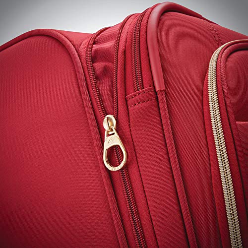 American Tourister Belle Voyage Softside Luggage with Spinner Wheels, Red - American Tourister Belle Voyage Softside Luggage with Spinner Wheels, Red - Travelking