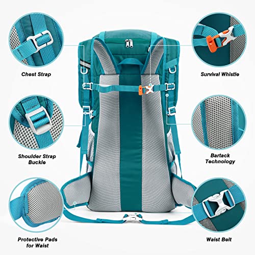 HOMIEE 50L Hiking Backpack Travel Bag Waterproof Camping Climbing - HOMIEE 50L Hiking Backpack Travel Bag Waterproof Camping Climbing - Travelking