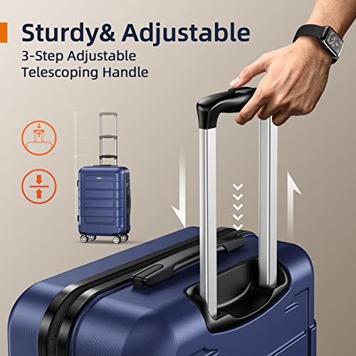 SHOWKOO Luggage PC+ABS Durable Expandable Hardside Suitcase - SHOWKOO Luggage PC+ABS Durable Expandable Hardside Suitcase - Travelking