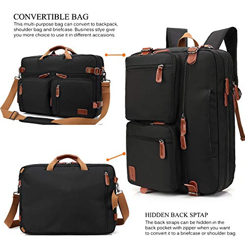 Convertible Backpack Messenger Bag - Shoulder Laptop Case - Convertible Backpack Messenger Bag - Shoulder Laptop Case - Travelking