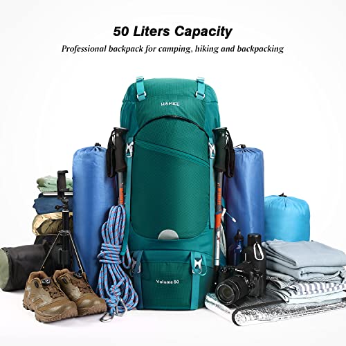 HOMIEE 50L Hiking Backpack Travel Bag Waterproof Camping Climbing - HOMIEE 50L Hiking Backpack Travel Bag Waterproof Camping Climbing - Travelking