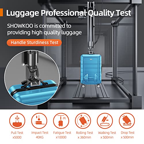 SHOWKOO Luggage Family Set - Sky Blue, Durable PC+ABS Material, Multi-Size Set - SHOWKOO Luggage Family Set - Sky Blue, Durable PC+ABS Material, Multi-Size Set - Travelking