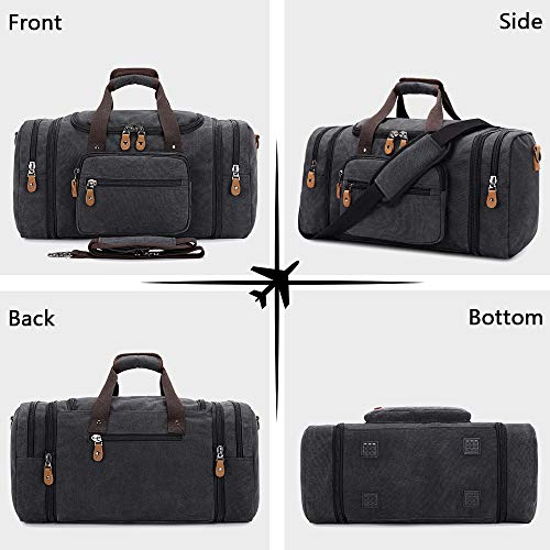 Canvas Duffel Bag for Travel - 50L Duffel Overnight Weekend Bag - Canvas Duffel Bag for Travel - 50L Duffel Overnight Weekend Bag - Travelking