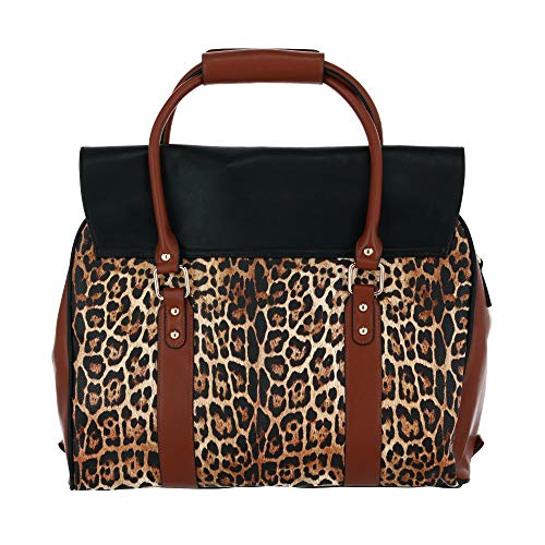 Badgley Mischka Leopard Weekender Tote Travel Bag, Leopard - Badgley Mischka Leopard Weekender Tote Travel Bag, Leopard - Travelking